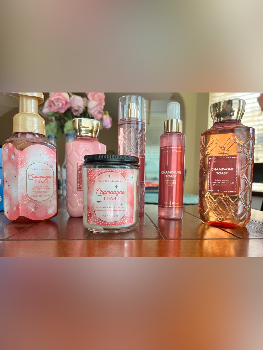 Bath & Body Works Champagne Toast 6 Piece Set!